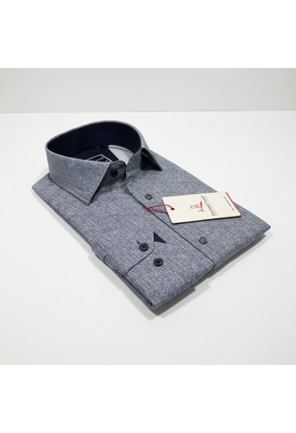 Slim Fit Uzun Kol Desenli Erkek Gömlek 3GMK314103010 - Giovanni Fratelli