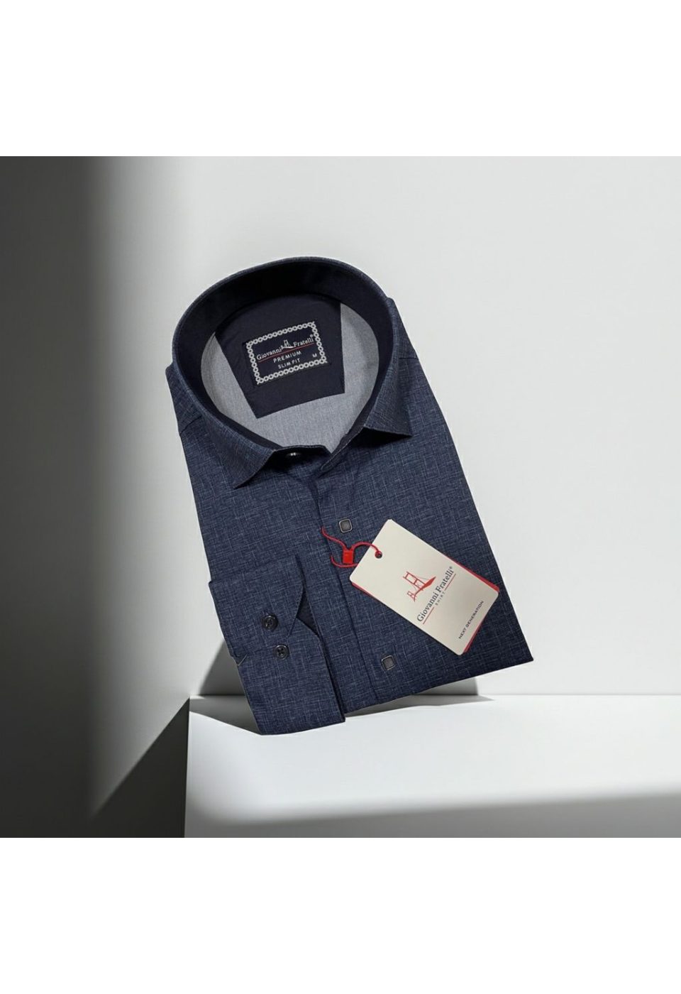 Slim Fit Uzun Kol Desenli Erkek Gömlek 3GMK314103011 - Giovanni Fratelli