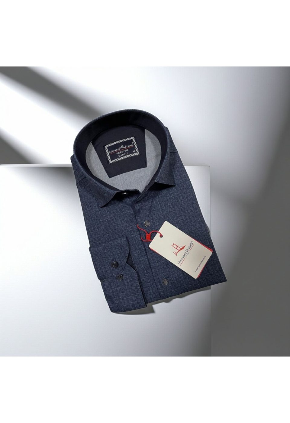 Slim Fit Uzun Kol Desenli Erkek Gömlek 3GMK314103011 - Giovanni Fratelli