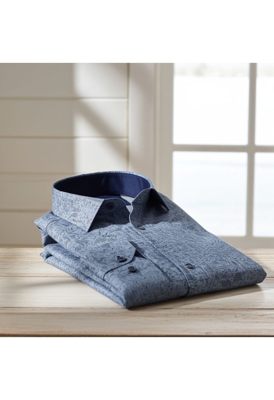 Slim Fit Uzun Kol Desenli Erkek Gömlek 3GMK314104007 - Giovanni Fratelli