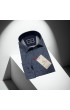 Slim Fit Uzun Kol Desenli Erkek Gömlek 3GMK314104010