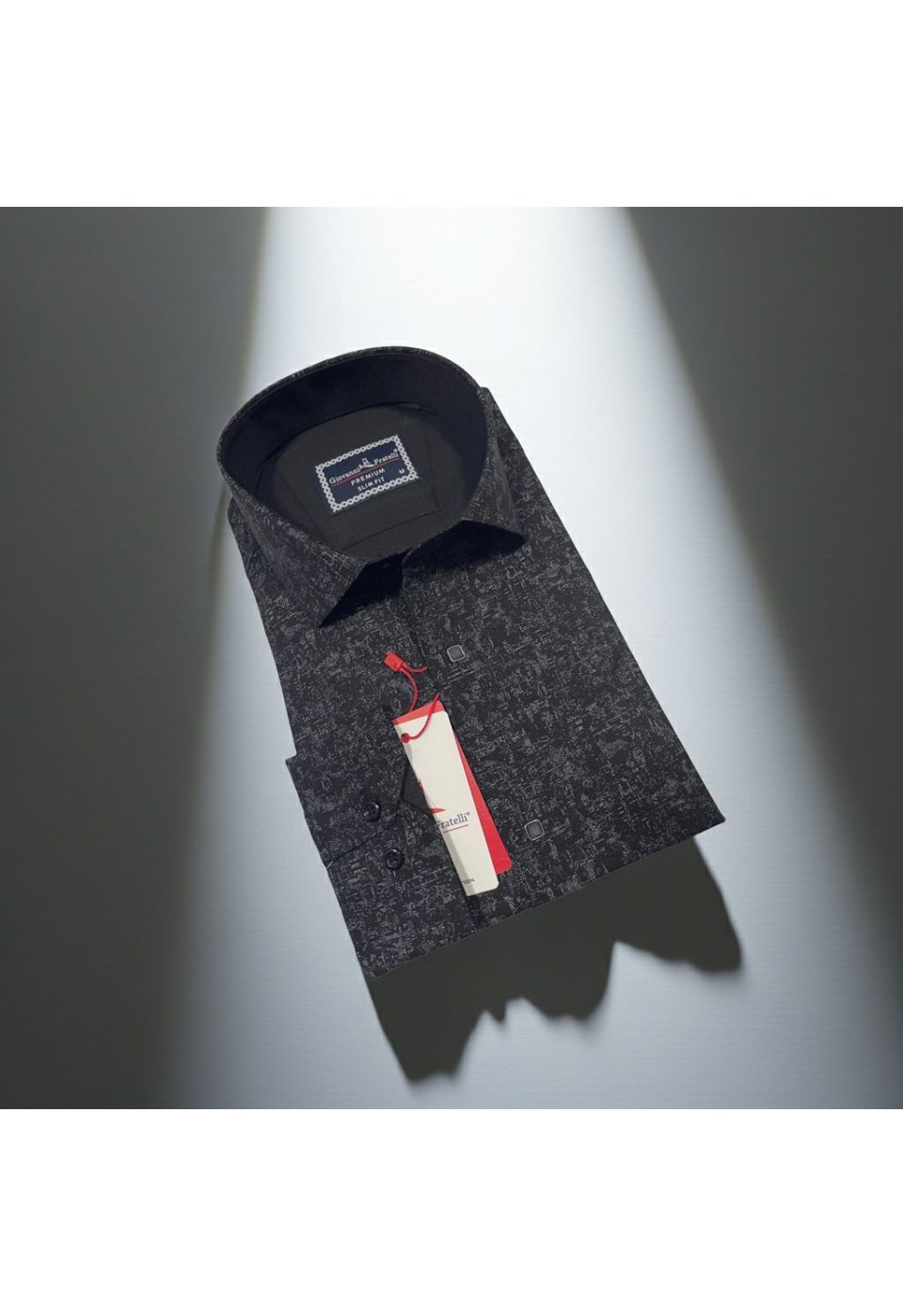 Slim Fit Uzun Kol Desenli Erkek Gömlek 3GMK314105006 - Giovanni Fratelli