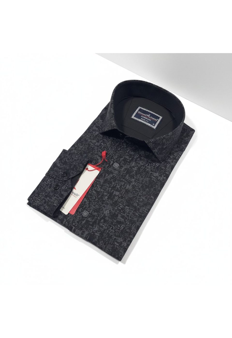 Slim Fit Uzun Kol Desenli Erkek Gömlek 3GMK314105006 - Giovanni Fratelli