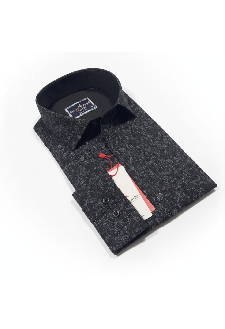 Slim Fit Uzun Kol Desenli Erkek Gömlek 3GMK314105006 - Giovanni Fratelli