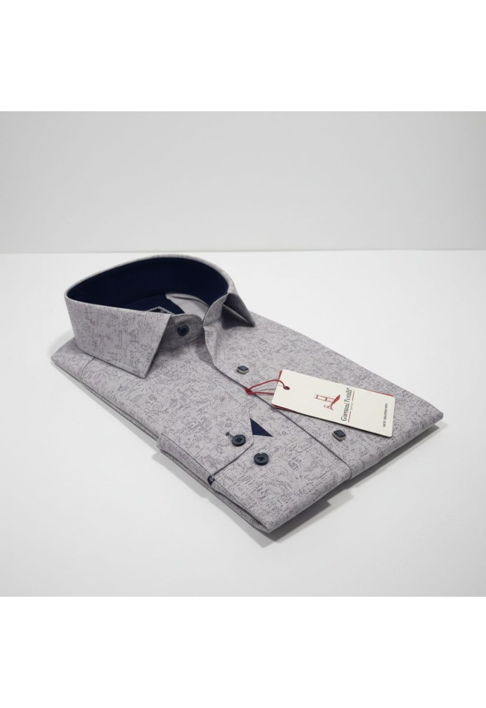 Slim Fit Uzun Kol Desenli Erkek Gömlek 3GMK314105007 - Giovanni Fratelli