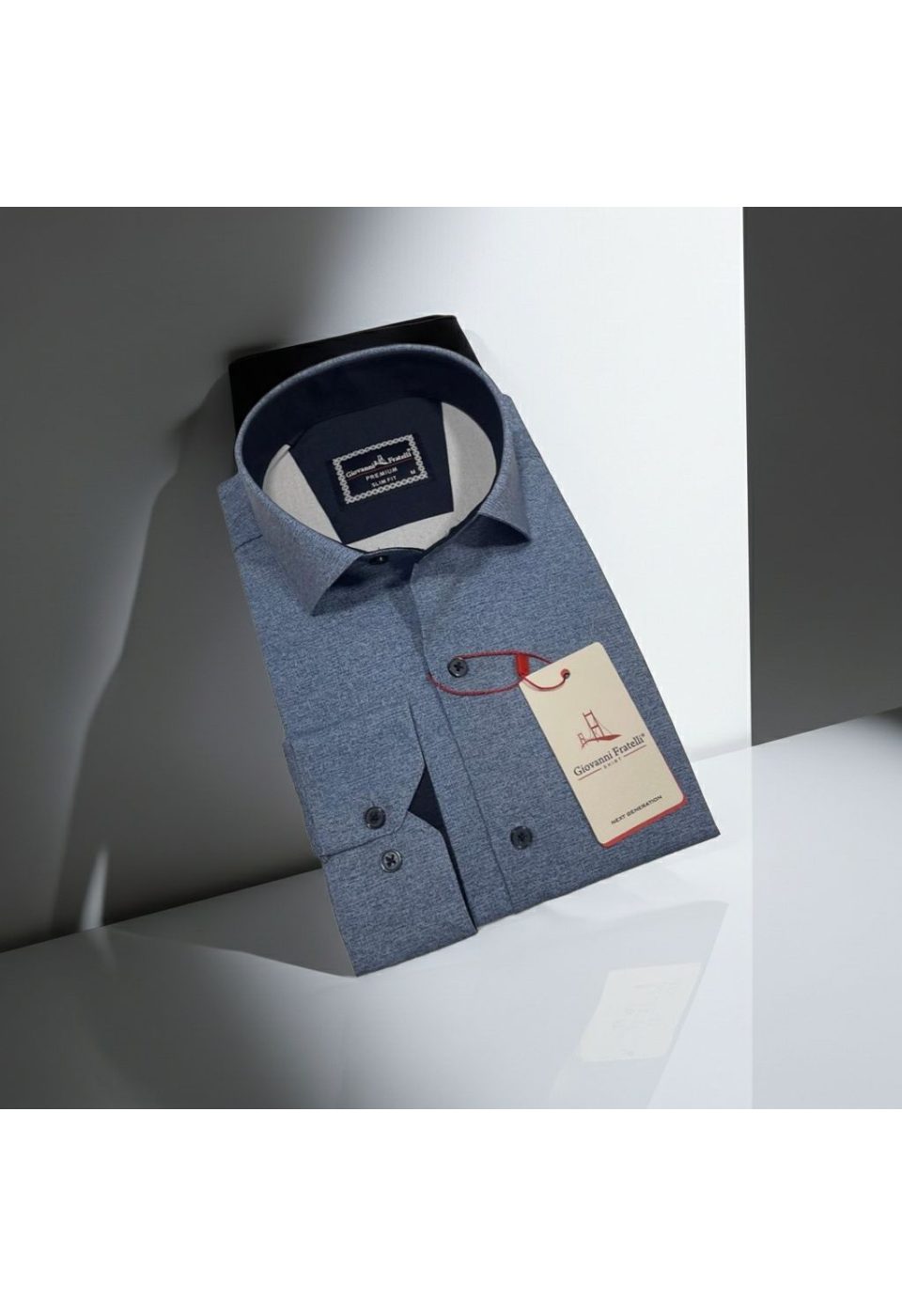 Slim Fit Uzun Kol Desenli Erkek Gömlek 3GMK314108003 - Giovanni Fratelli
