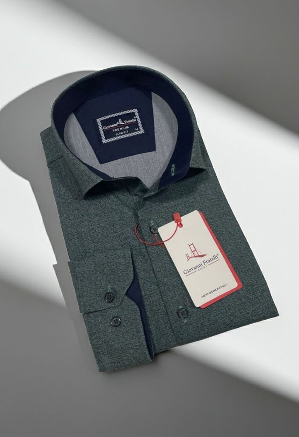 Slim Fit Uzun Kol Desenli Erkek Gömlek 3GMK314108005