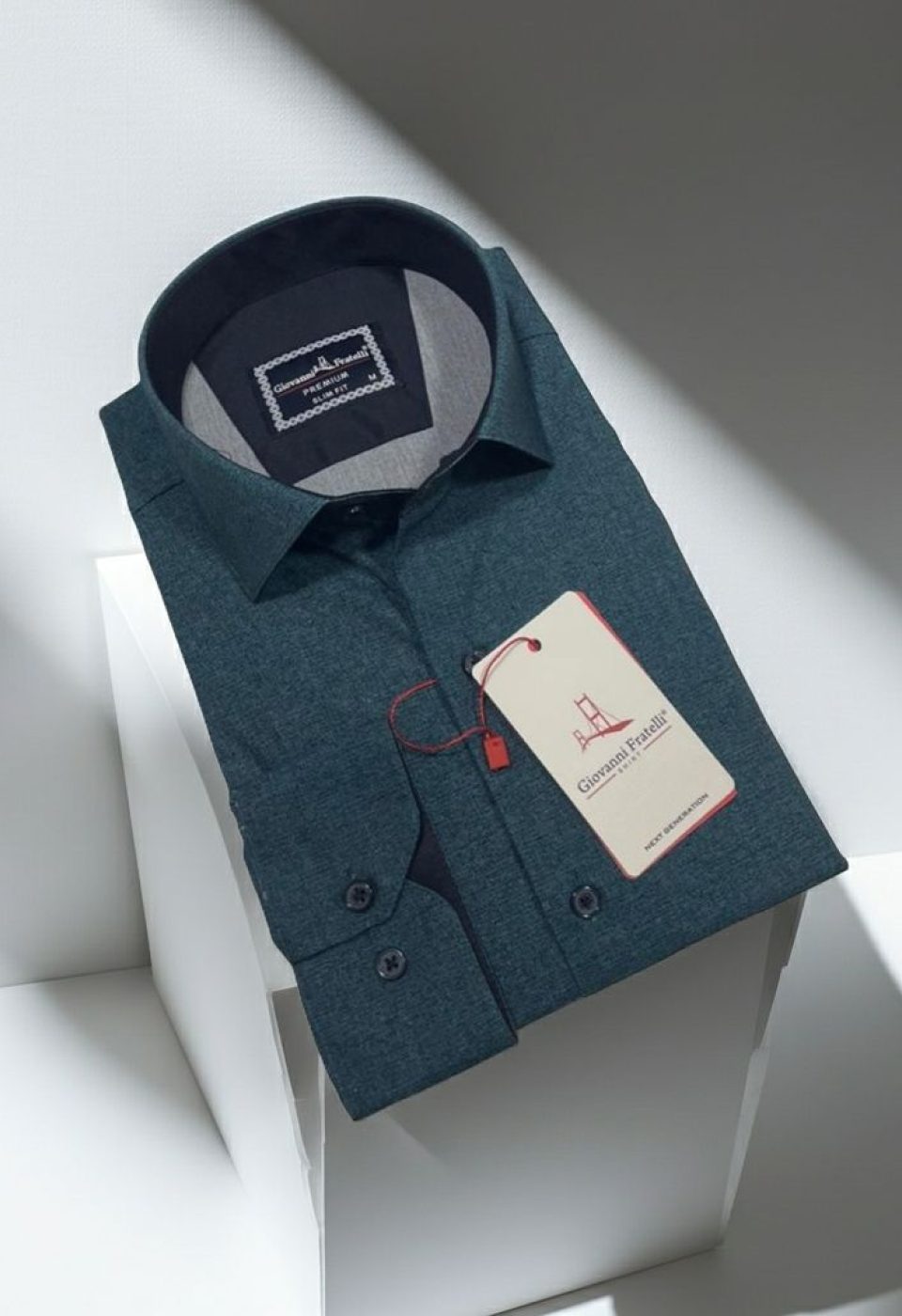 Slim Fit Uzun Kol Desenli Erkek Gömlek 3GMK314108009