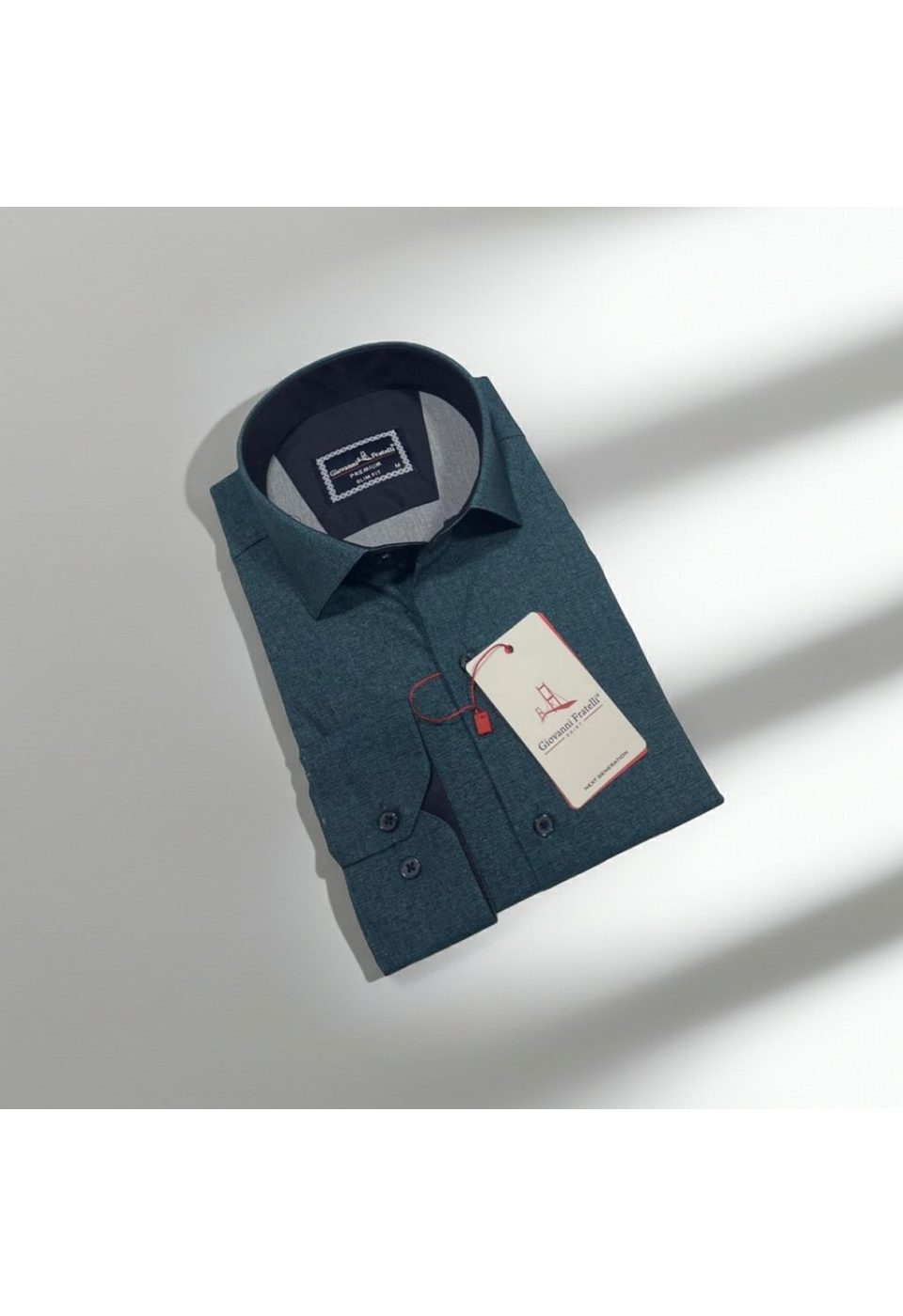 Slim Fit Uzun Kol Desenli Erkek Gömlek 3GMK314108009 - Giovanni Fratelli
