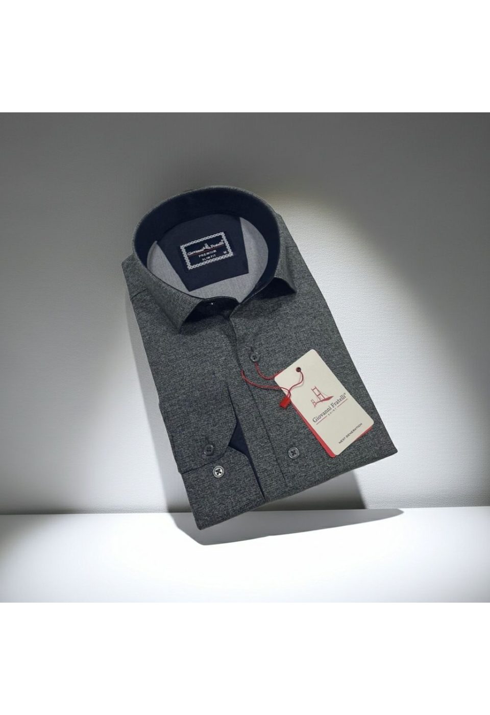 4108 CR KOT 010 Slim Fit Uzun Kol Desenli Erkek Gömlek 3GMK314108010 - Giovanni Fratelli