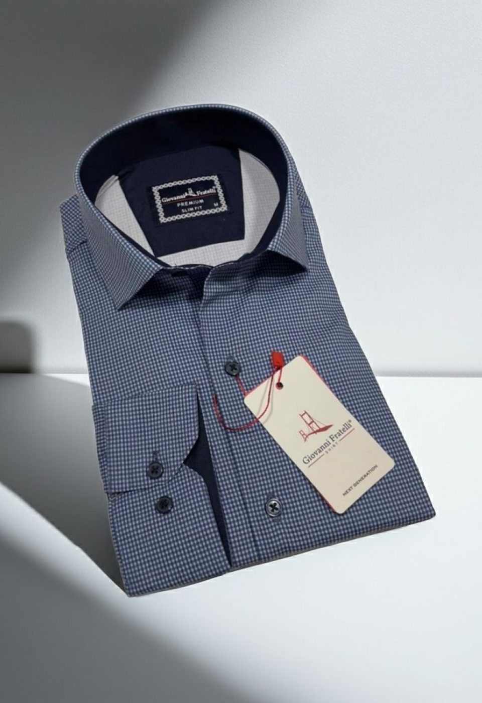 Slim Fit Uzun Kol Desenli Erkek Gömlek 3GMK314109001
