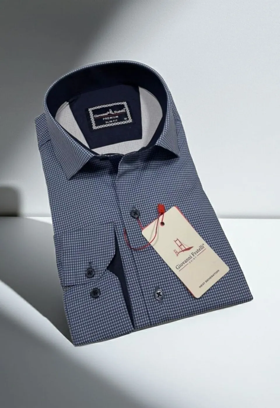 Slim Fit Uzun Kol Desenli Erkek Gömlek 3GMK314109001
