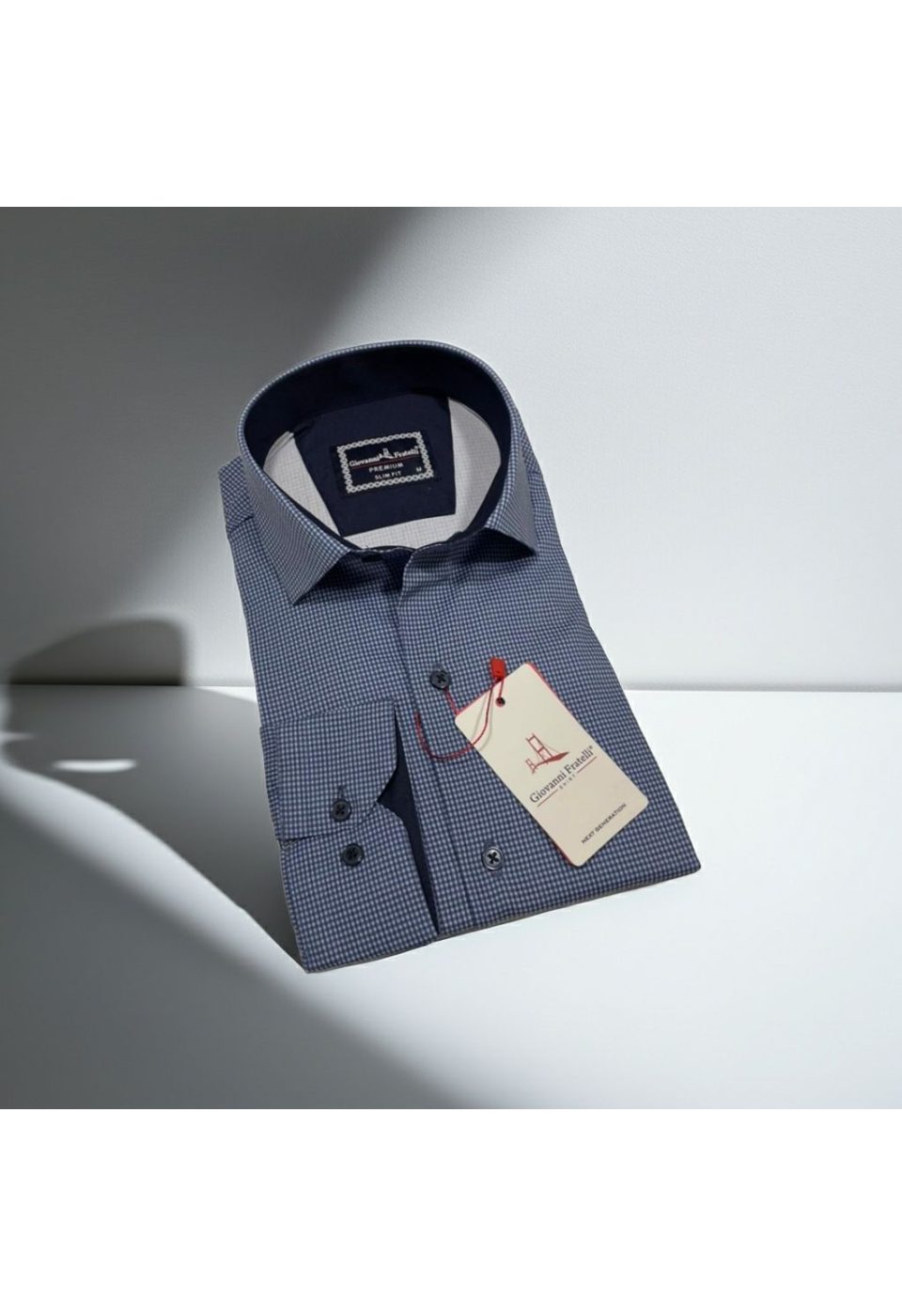 Slim Fit Uzun Kol Desenli Erkek Gömlek 3GMK314109001 - Giovanni Fratelli