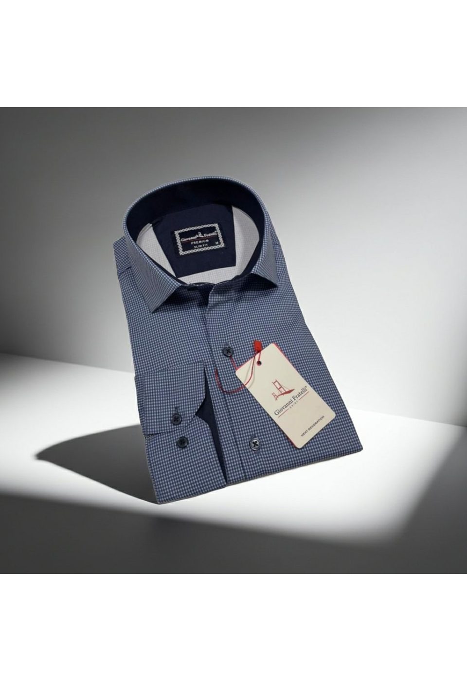 Slim Fit Uzun Kol Desenli Erkek Gömlek 3GMK314109001 - Giovanni Fratelli