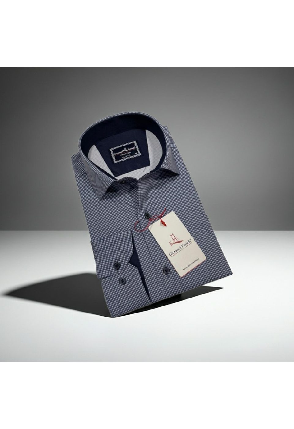 Slim Fit Uzun Kol Desenli Erkek Gömlek 3GMK314109004 - Giovanni Fratelli