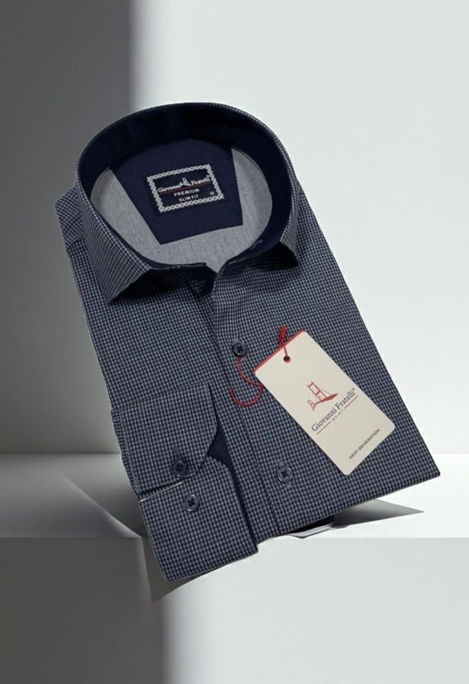 Slim Fit Uzun Kol Desenli Erkek Gömlek 3GMK314109005