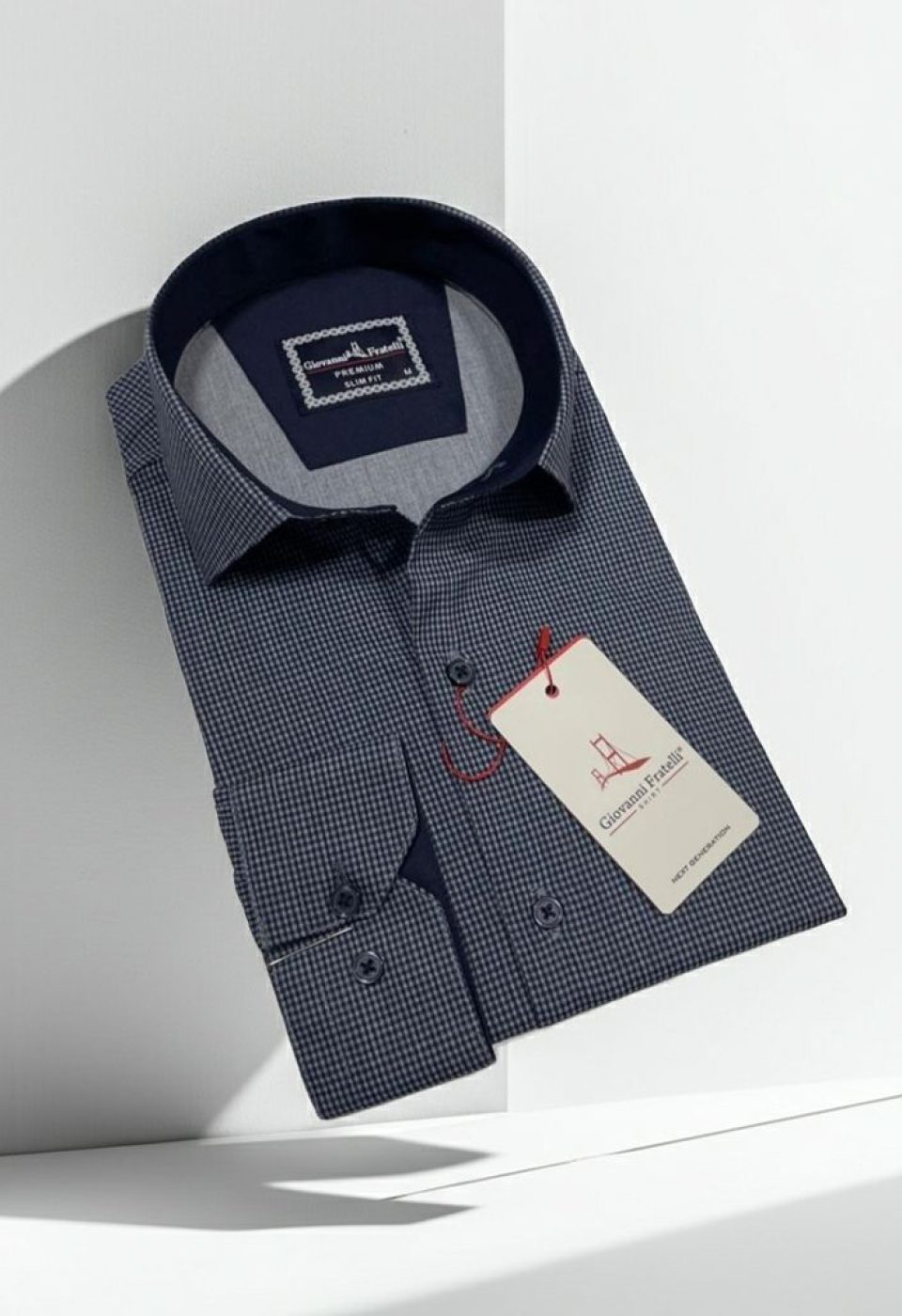 Slim Fit Uzun Kol Desenli Erkek Gömlek 3GMK314109005