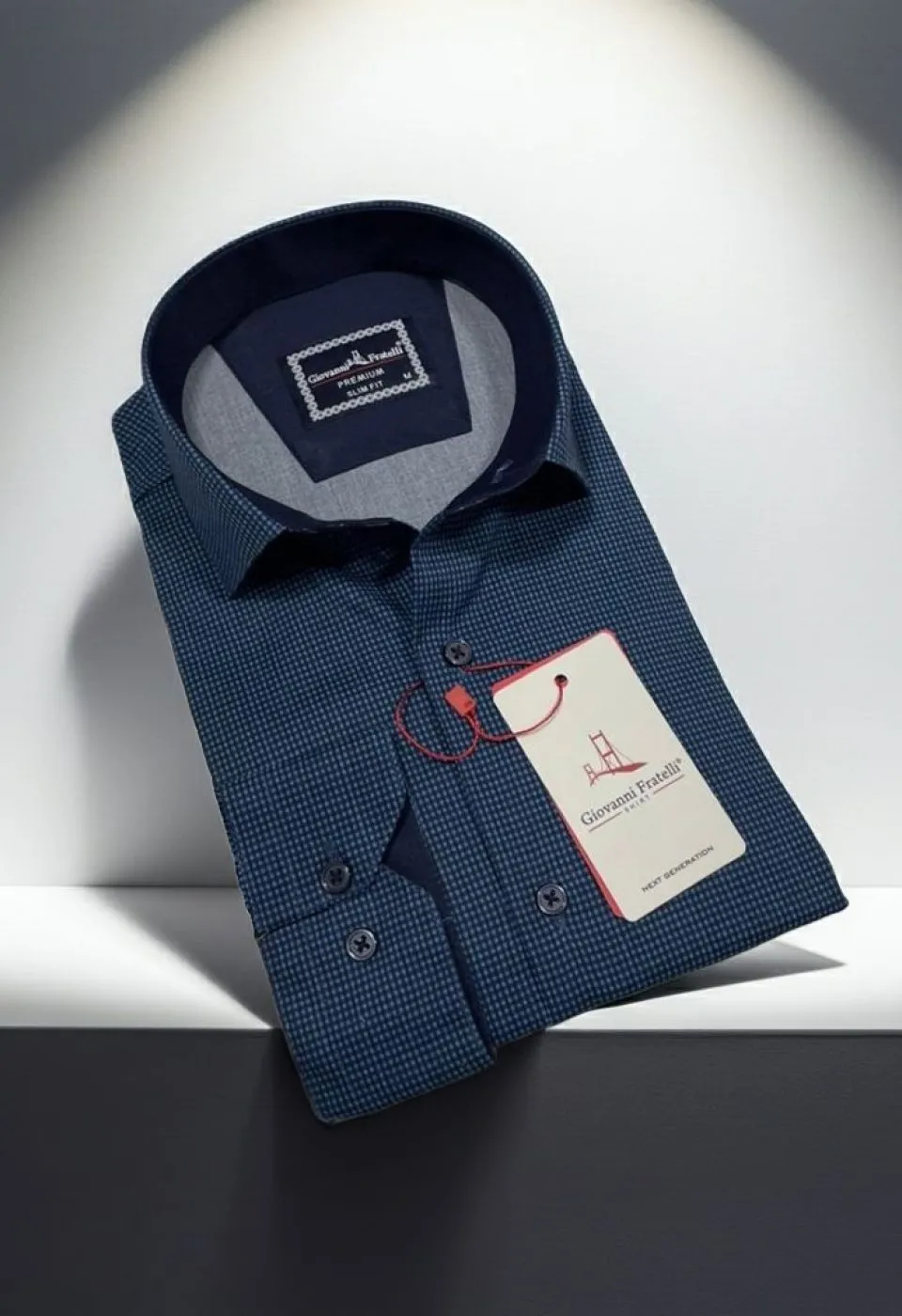 Slim Fit Uzun Kol Desenli Erkek Gömlek 3GMK314109007 Slim Fit Uzun Kol Desenli Erkek Gömlek 3GMK314109007