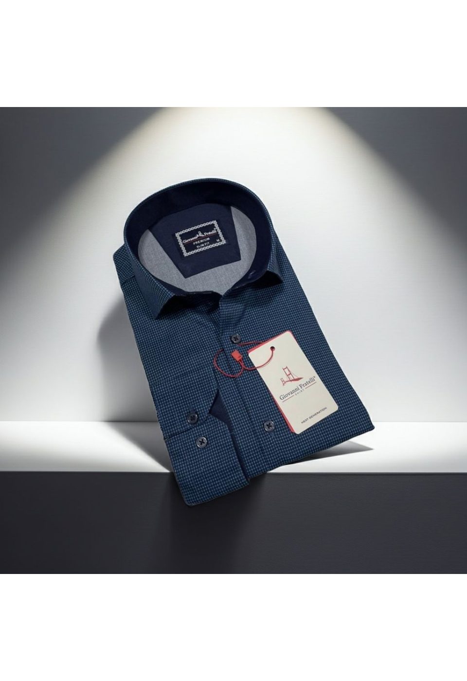 Slim Fit Uzun Kol Desenli Erkek Gömlek 3GMK314109007 - Giovanni Fratelli