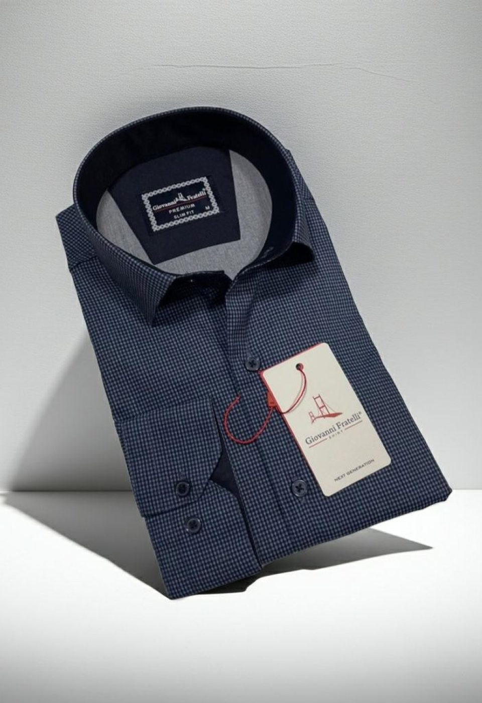 Slim Fit Uzun Kol Desenli Erkek Gömlek 3GMK314109009