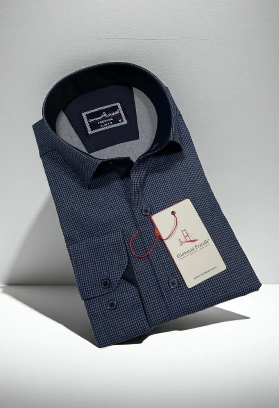 Slim Fit Uzun Kol Desenli Erkek Gömlek 3GMK314109009