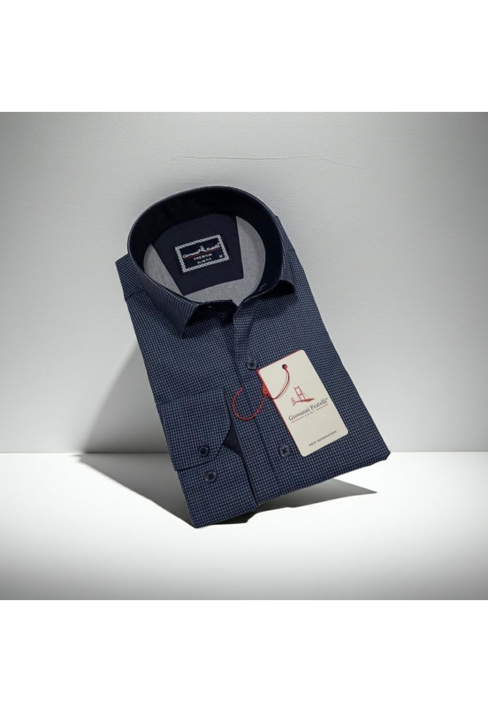 Slim Fit Uzun Kol Desenli Erkek Gömlek 3GMK314109009 - Giovanni Fratelli