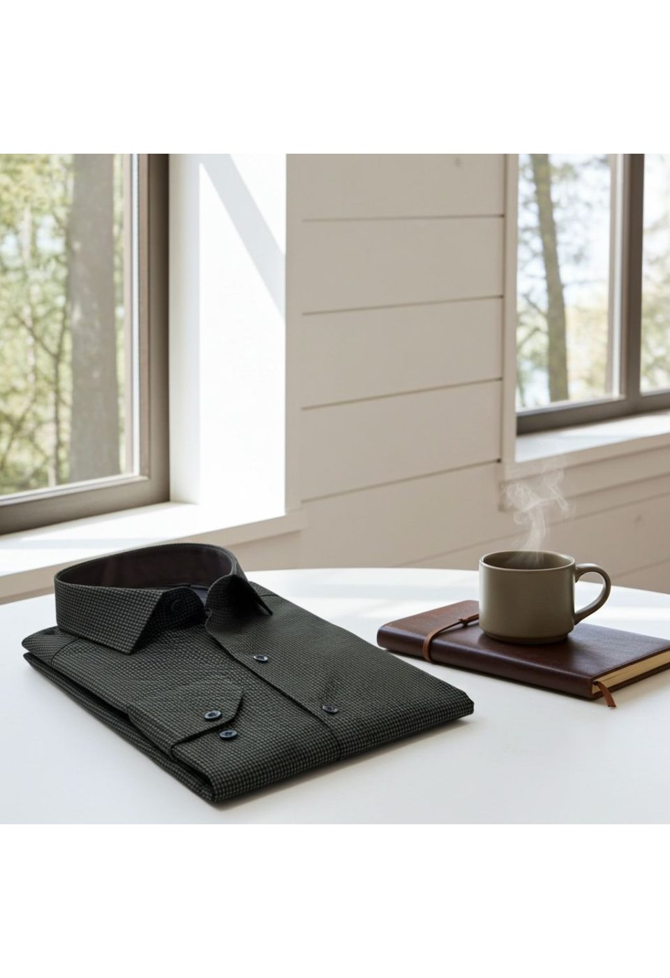 Slim Fit Uzun Kol Desenli Erkek Gömlek 3GMK314109010 - Giovanni Fratelli