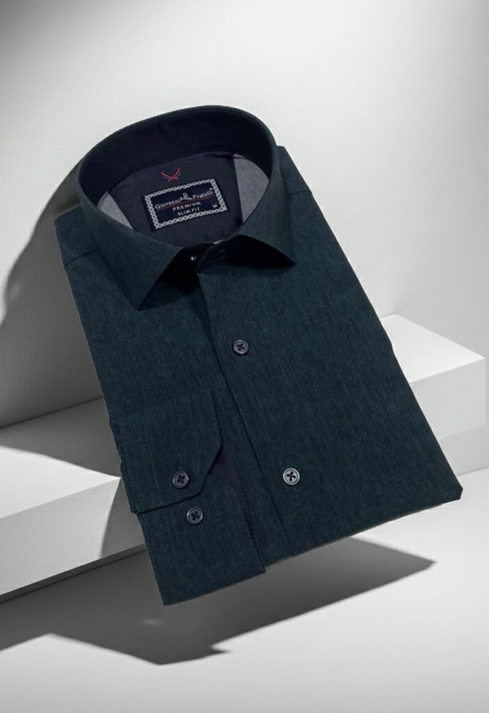 Slim Fit Uzun Kol Desenli Erkek Gömlek 3GMK314110001