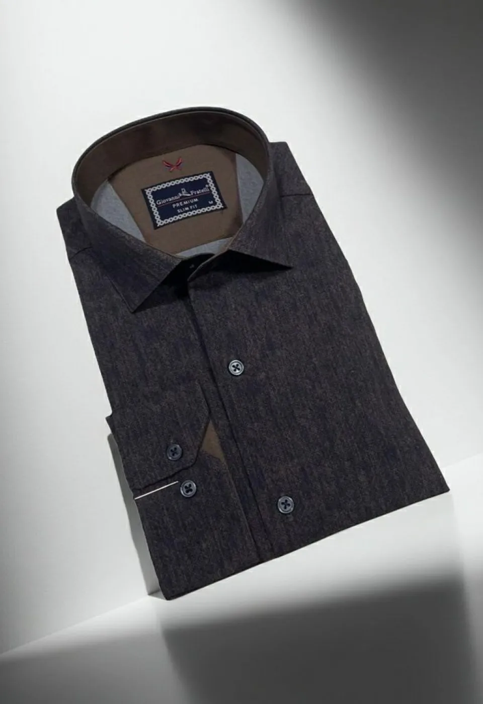 Slim Fit Uzun Kol Desenli Erkek Gömlek 3GMK314110002 Slim Fit Uzun Kol Desenli Erkek Gömlek 3GMK314110002