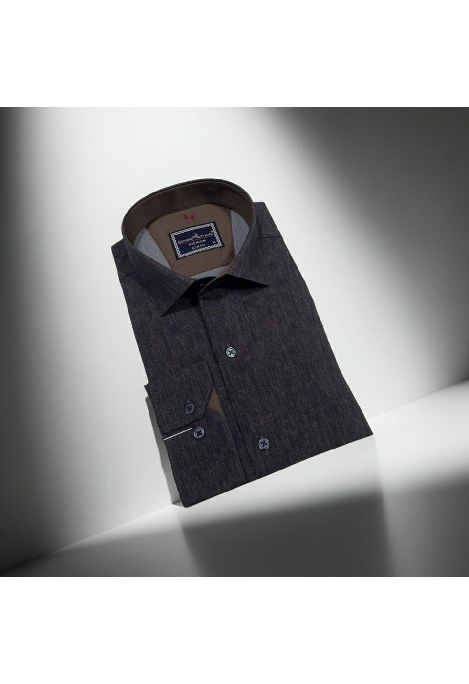 Slim Fit Uzun Kol Desenli Erkek Gömlek 3GMK314110002 - Giovanni Fratelli
