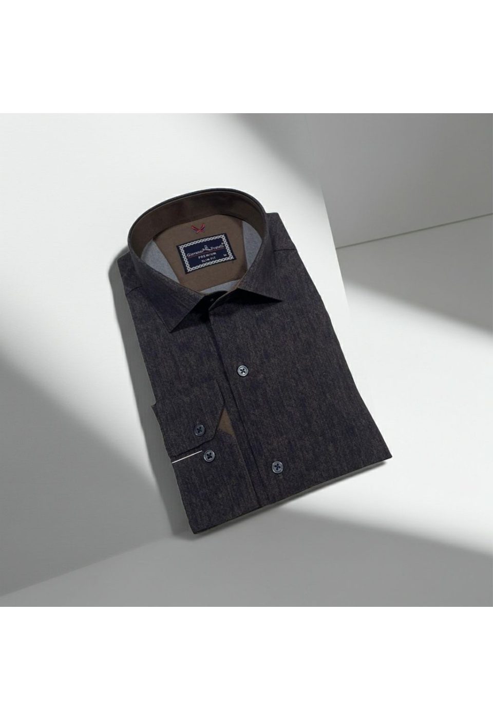 Slim Fit Uzun Kol Desenli Erkek Gömlek 3GMK314110002 - Giovanni Fratelli