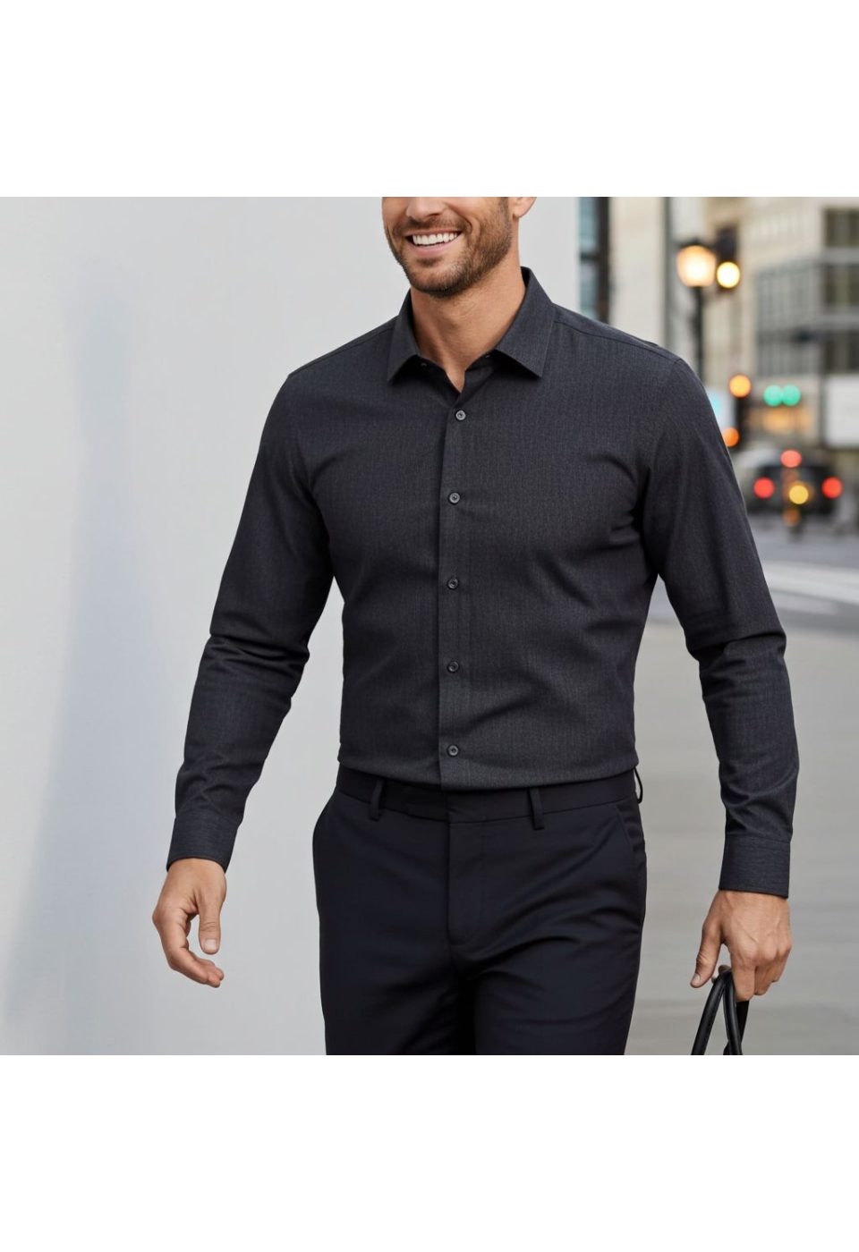 Slim Fit Uzun Kol Desenli Erkek Gömlek 3GMK314110002 - Giovanni Fratelli