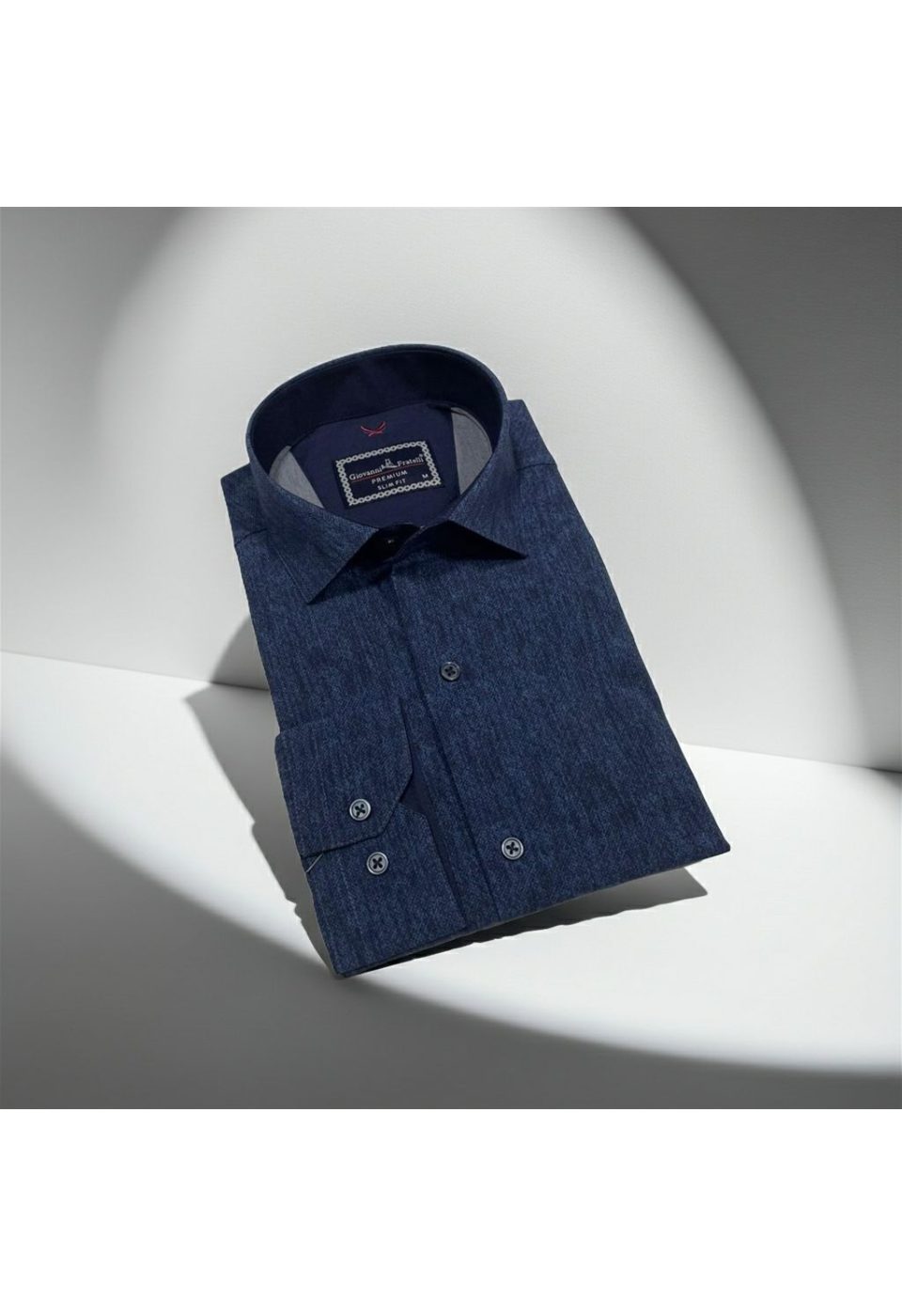 Slim Fit Uzun Kol Desenli Erkek Gömlek 3GMK314110003 - Giovanni Fratelli