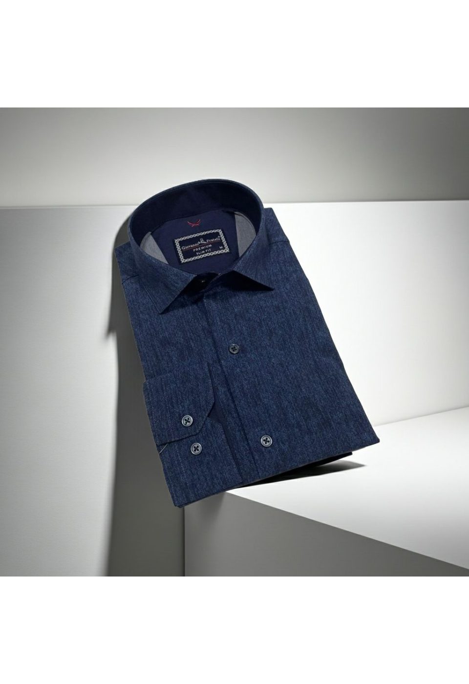 Slim Fit Uzun Kol Desenli Erkek Gömlek 3GMK314110003 - Giovanni Fratelli