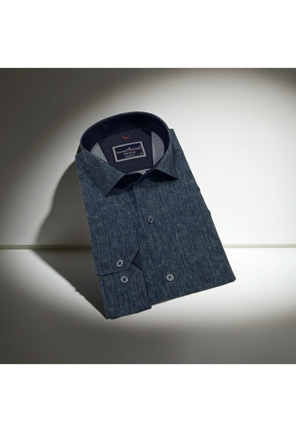 Slim Fit Uzun Kol Desenli Erkek Gömlek 3GMK314110004 - Giovanni Fratelli