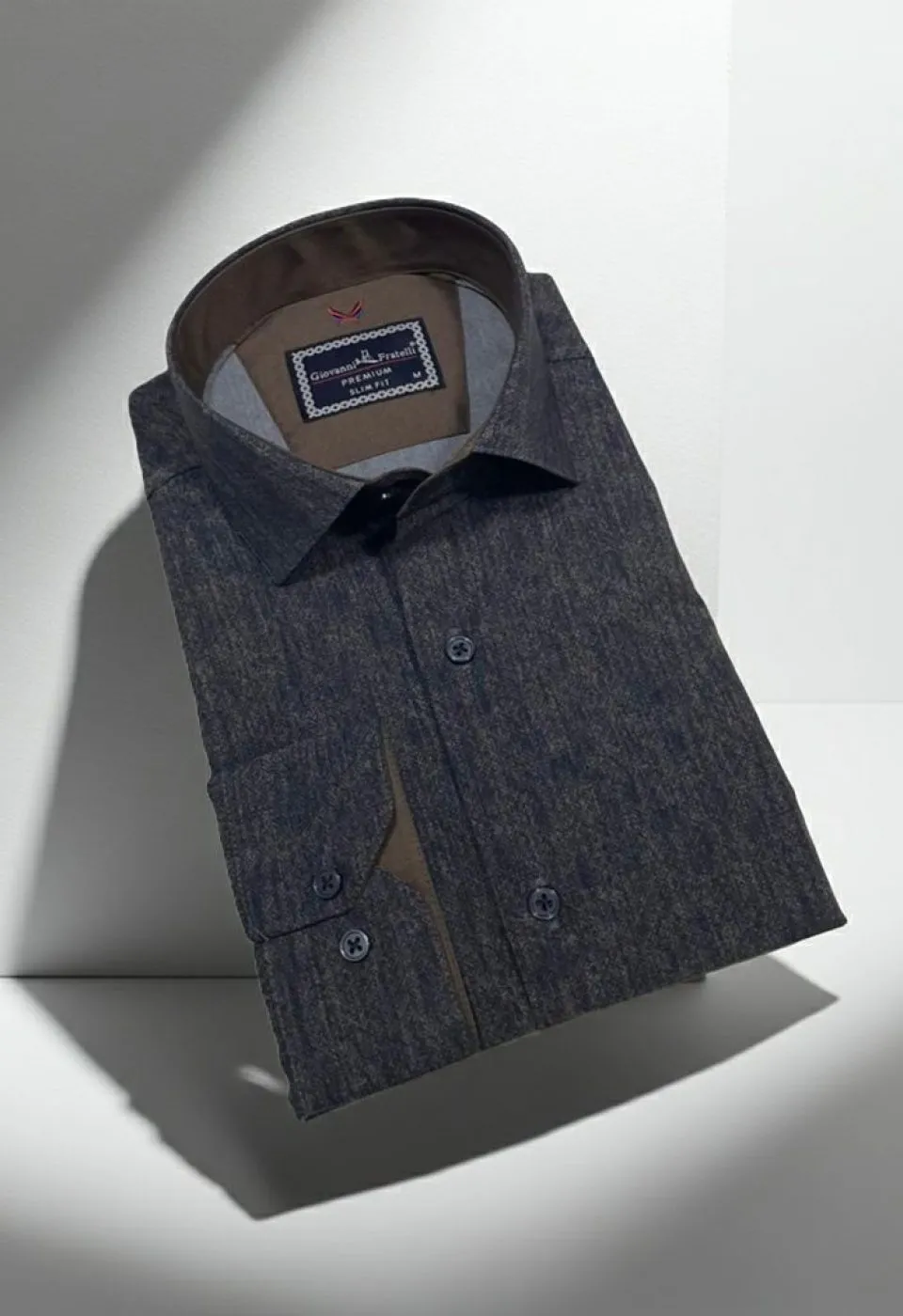 Slim Fit Uzun Kol Desenli Erkek Gömlek 3GMK314110005 Slim Fit Uzun Kol Desenli Erkek Gömlek 3GMK314110005