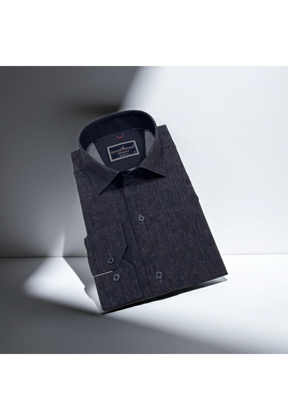 Slim Fit Uzun Kol Desenli Erkek Gömlek 3GMK314110006 - Giovanni Fratelli