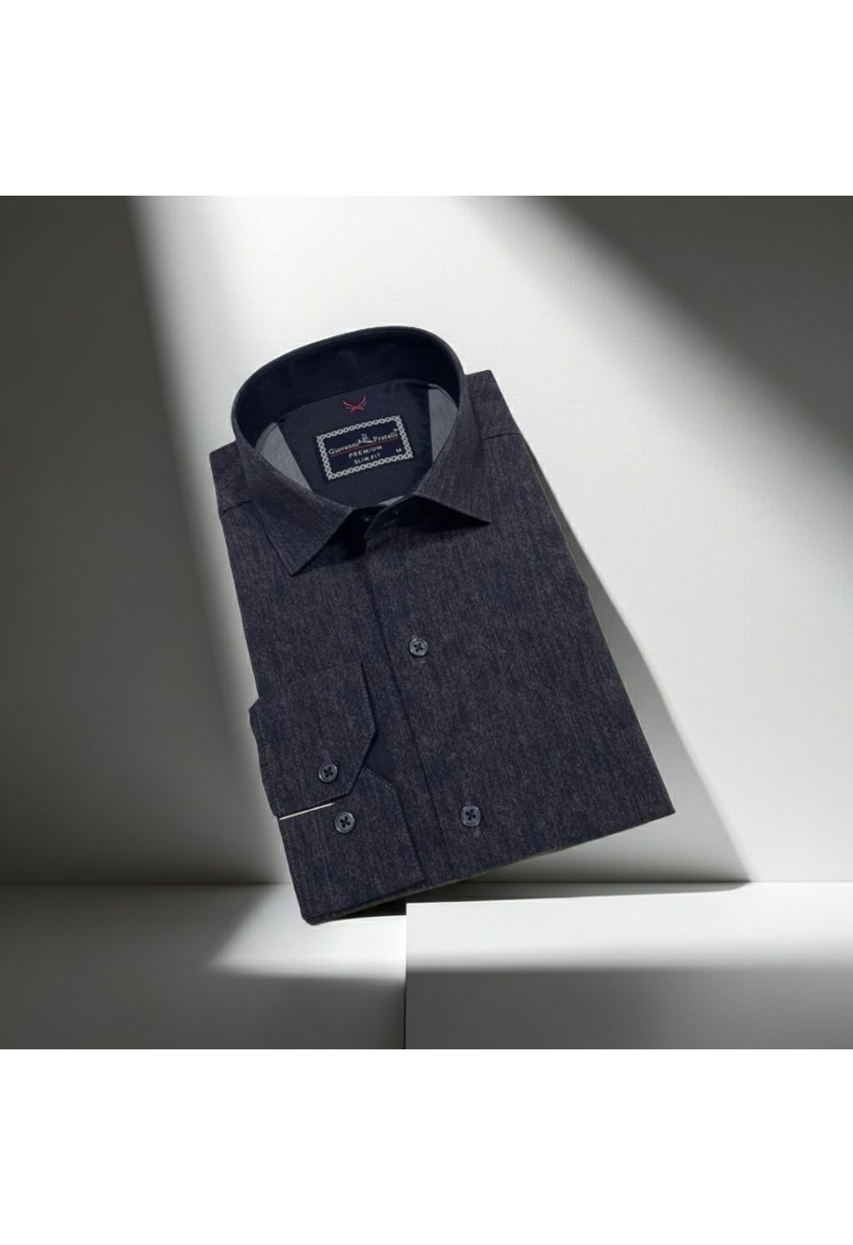 Slim Fit Uzun Kol Desenli Erkek Gömlek 3GMK314110006 - Giovanni Fratelli