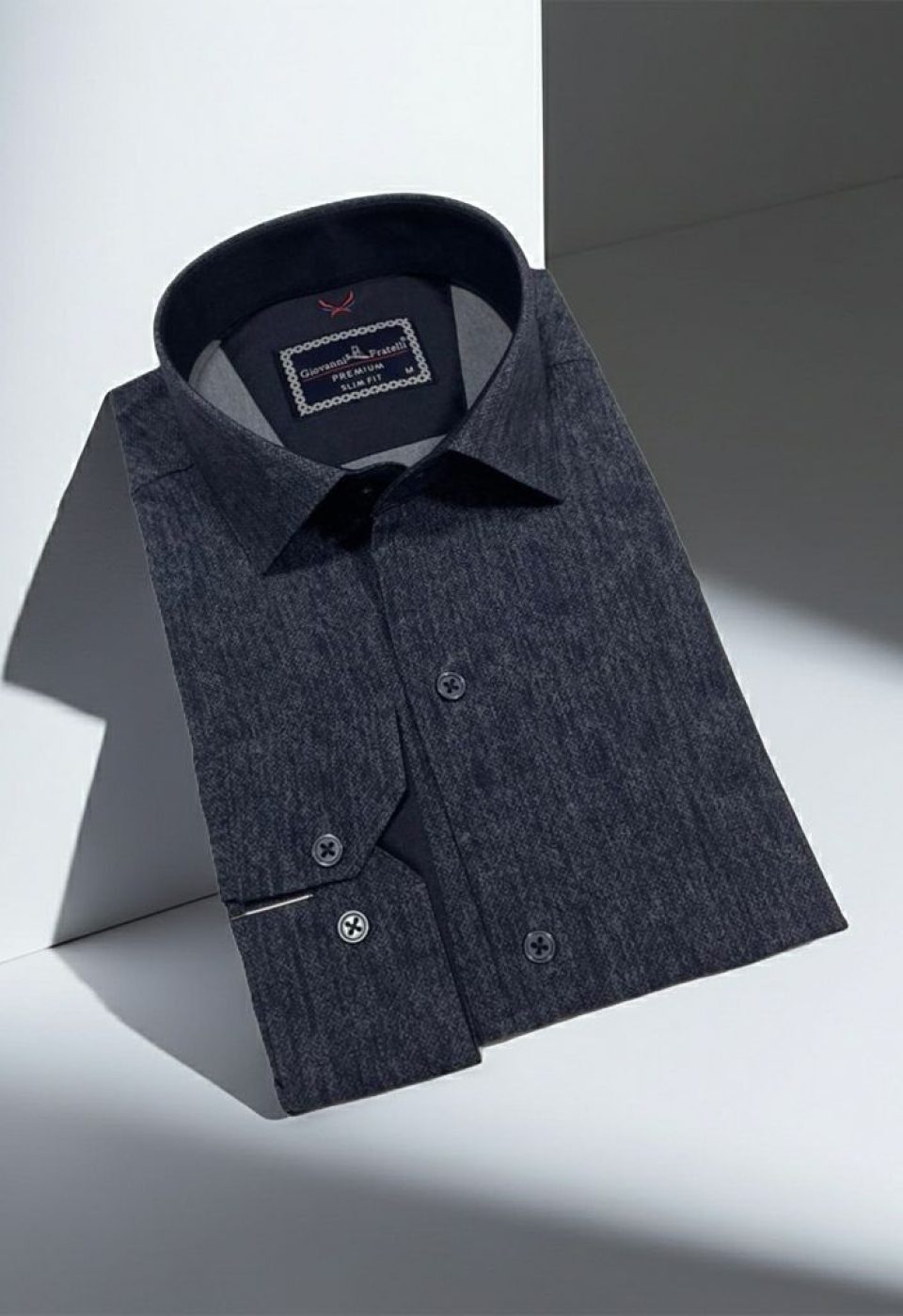 Slim Fit Uzun Kol Desenli Erkek Gömlek 3GMK314110007 - Giovanni Fratelli