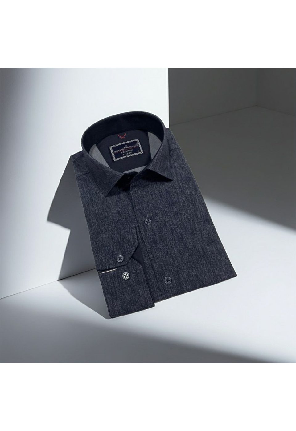 Slim Fit Uzun Kol Desenli Erkek Gömlek 3GMK314110007 - Giovanni Fratelli