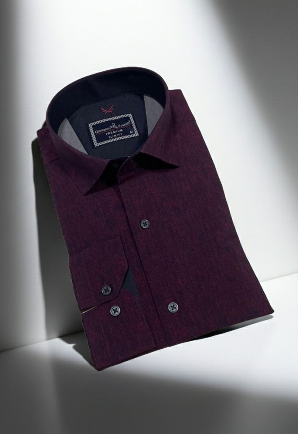 Slim Fit Uzun Kol Desenli Erkek Gömlek 3GMK314110008