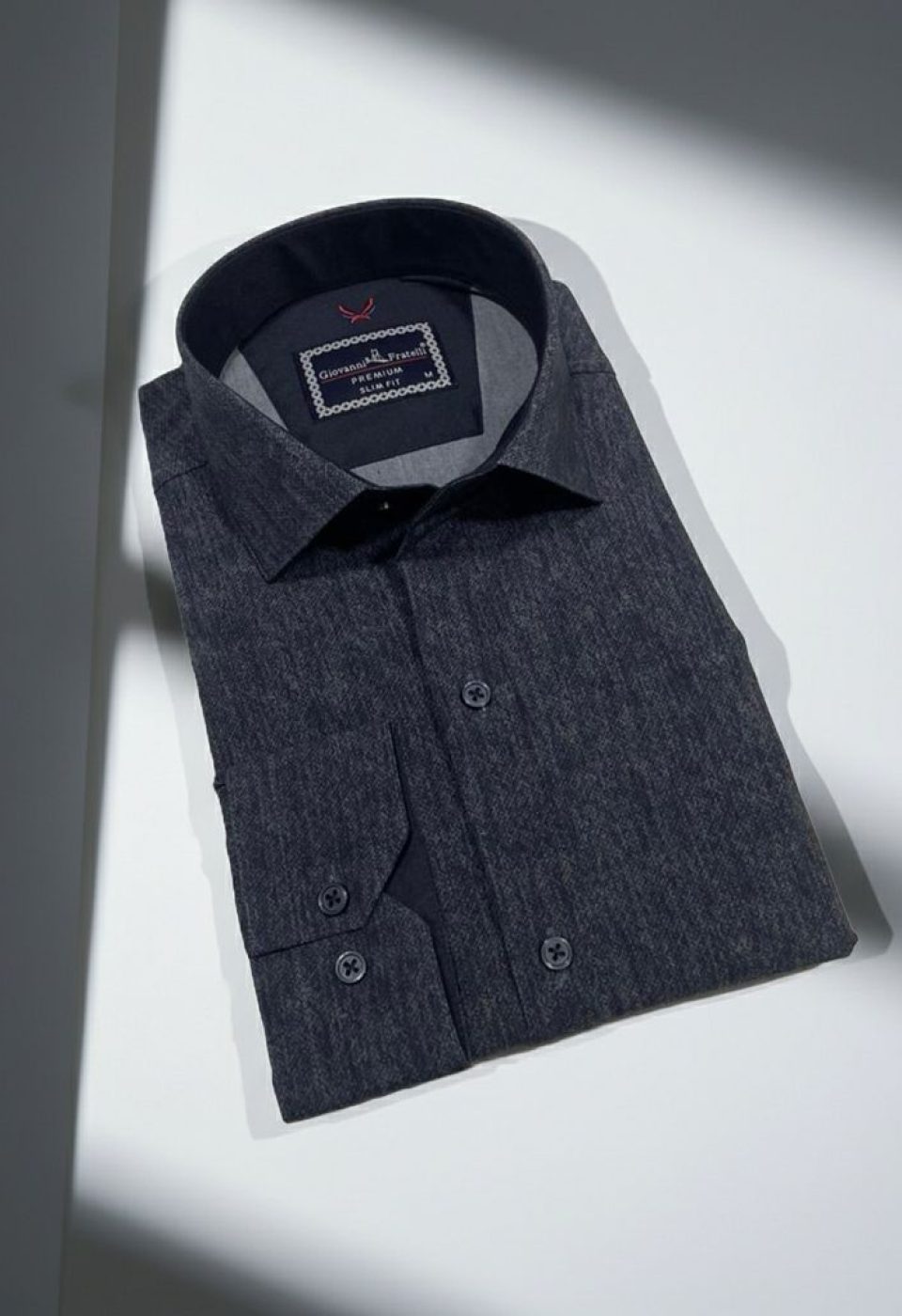Slim Fit Uzun Kol Desenli Erkek Gömlek 3GMK314110009 - Giovanni Fratelli
