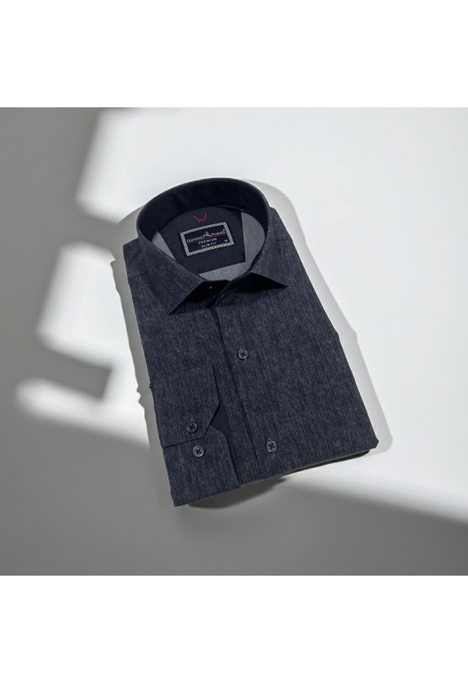 Slim Fit Uzun Kol Desenli Erkek Gömlek 3GMK314110009 - Giovanni Fratelli