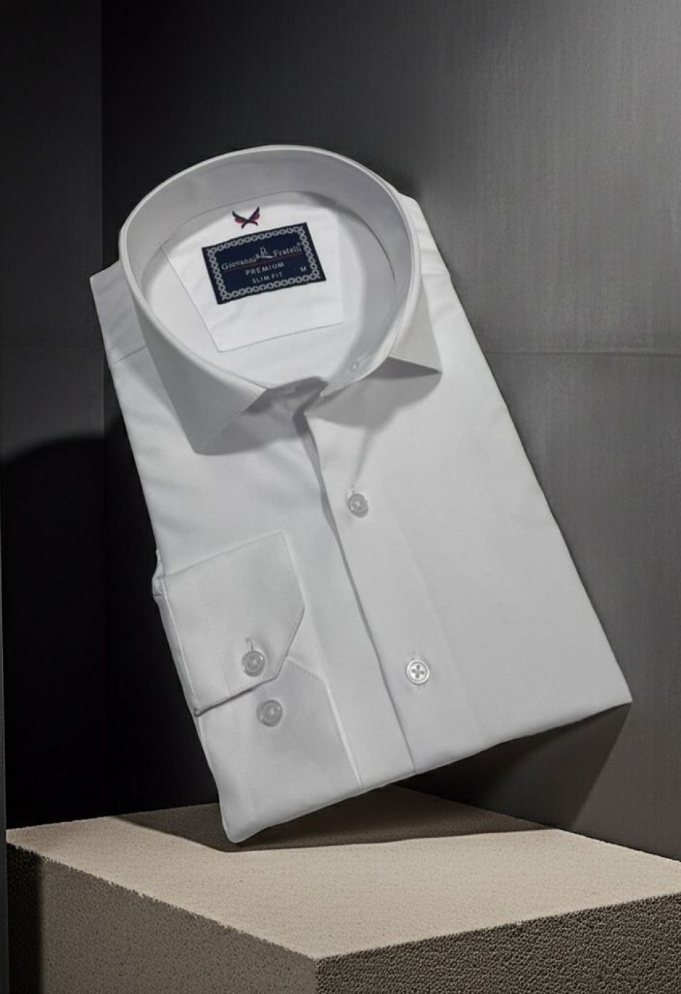 Slim Fit Uzun Kol Düz Renk Rubi Saten Erkek Gömlek 3GMK324201001