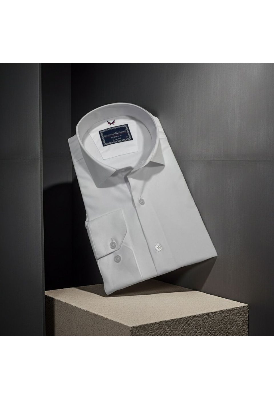 Slim Fit Uzun Kol Düz Renk Rubi Saten Erkek Gömlek 3GMK324201001 - Giovanni Fratelli