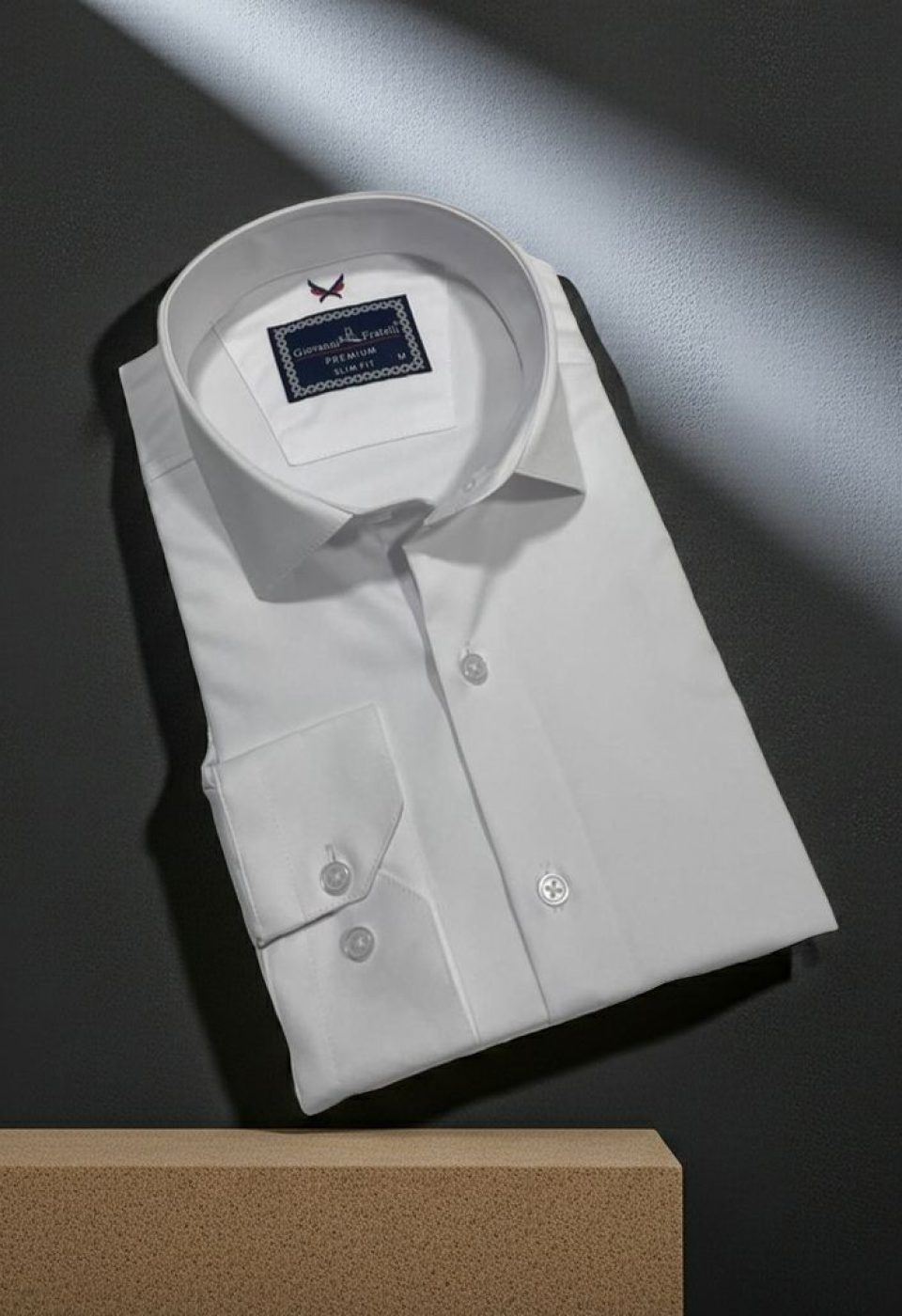 Slim Fit Uzun Kol Düz Renk Rubi Saten Erkek Gömlek 3GMK324201001