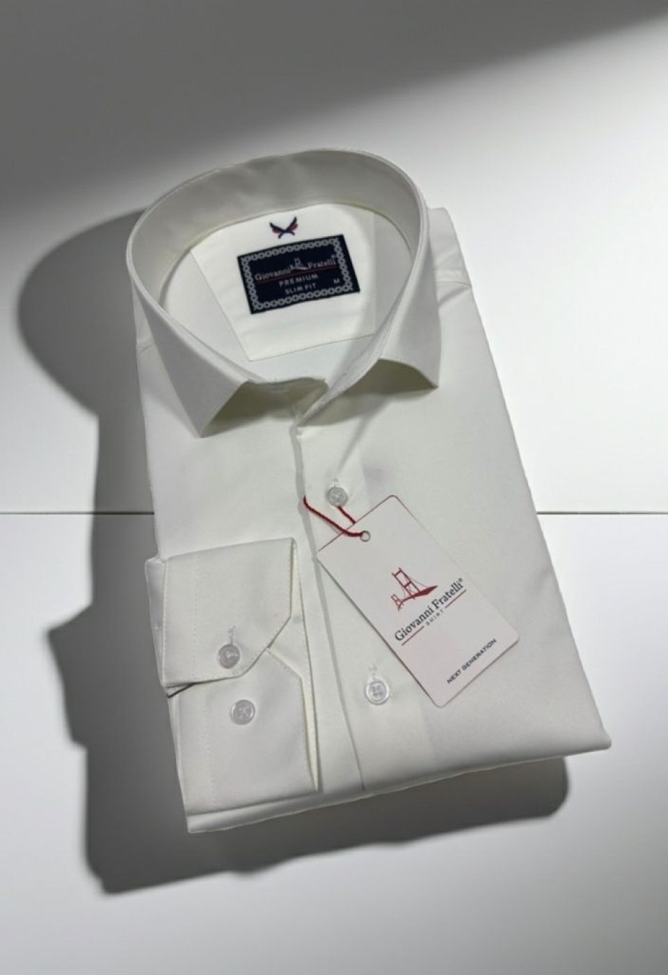 Slim Fit Uzun Kol Düz Renk Rubi Saten Erkek Gömlek 3GMK324201002 - Giovanni Fratelli