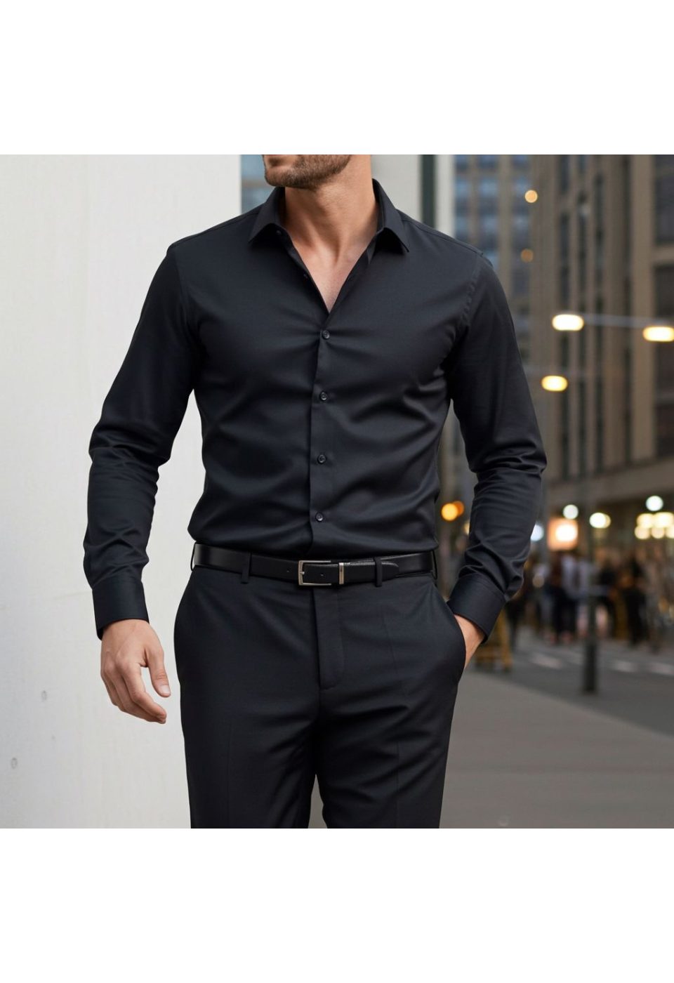Slim Fit Uzun Kol Düz Renk Rubi Saten Erkek Gömlek 3GMK324201003 - Giovanni Fratelli