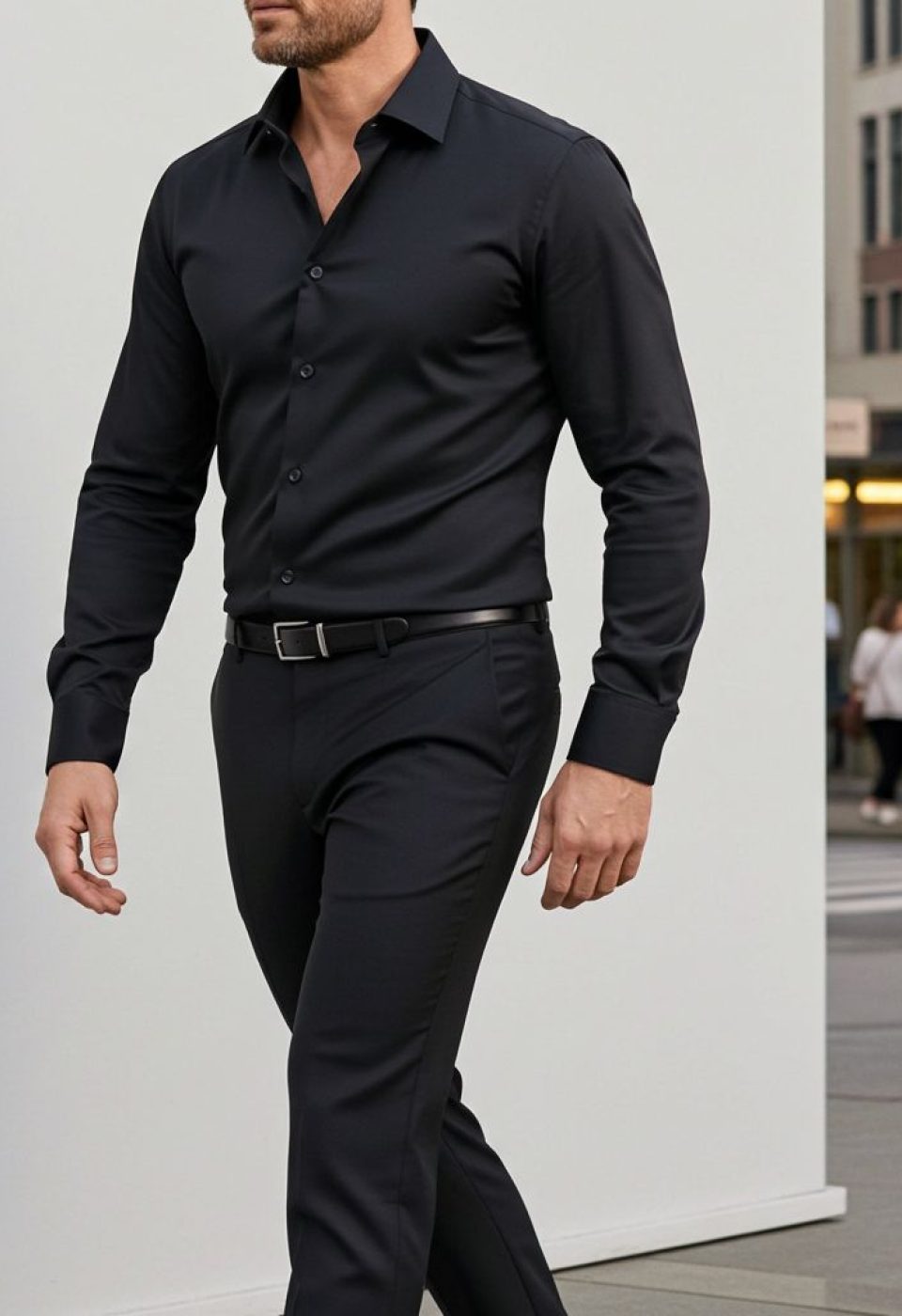 Slim Fit Uzun Kol Düz Renk Rubi Saten Erkek Gömlek 3GMK324201003 - Giovanni Fratelli