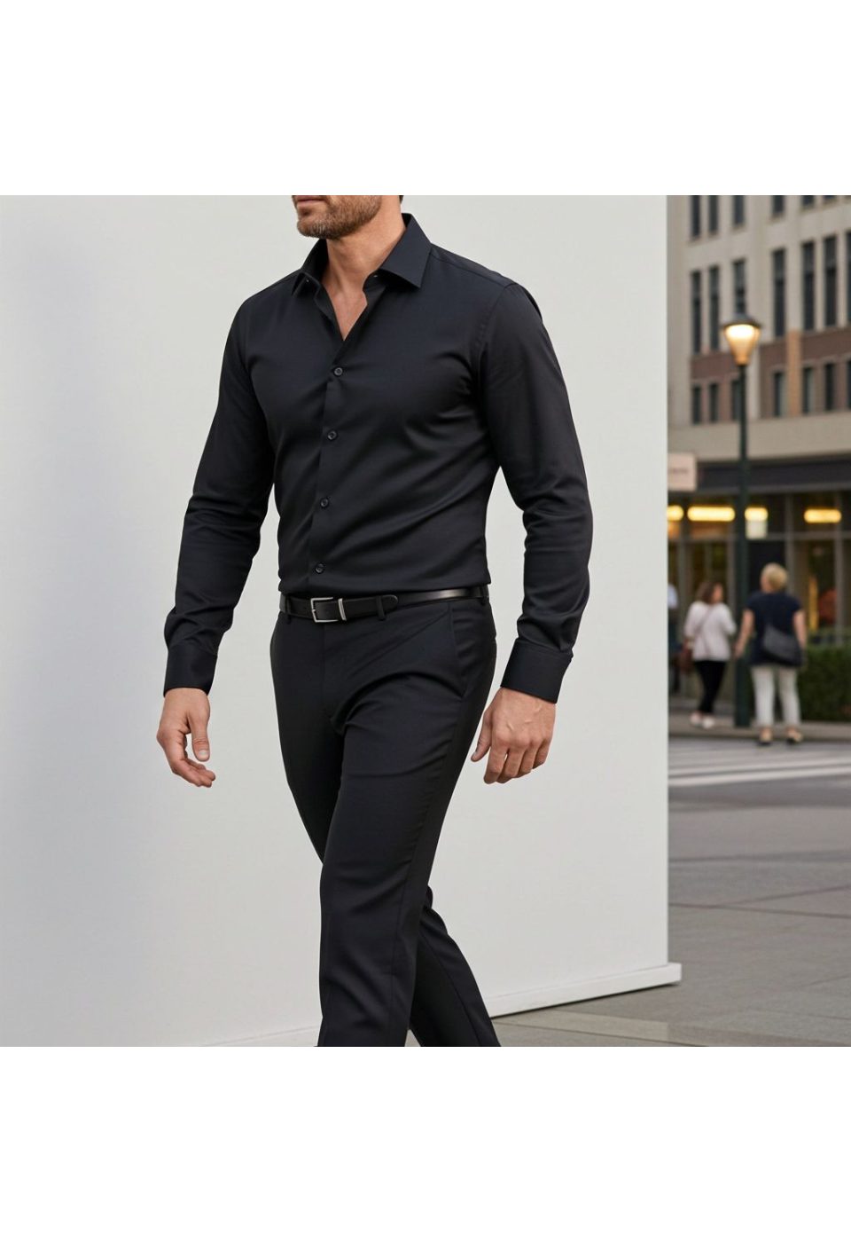 Slim Fit Uzun Kol Düz Renk Rubi Saten Erkek Gömlek 3GMK324201003 - Giovanni Fratelli